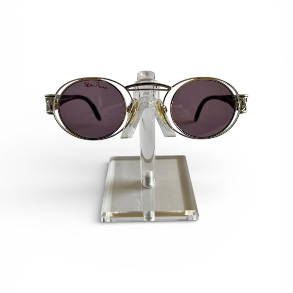 Paloma Picasso Metzler Round Sunglasses Model 8601 Germ Vintage